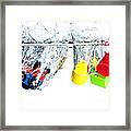 Wooden Toys In Water Framed Print