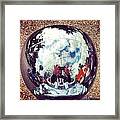 World In A Headlamp Framed Print