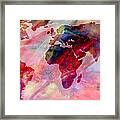 World Map Splash Of Color Framed Print