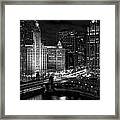 Wrigley Building In Chicago Framed Print