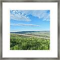 Wyoming Snow Fence Framed Print