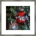 Xmas Red Ornament Photo Art 03 Framed Print