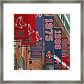 Yawkey Way Red Sox Championship Banners Framed Print