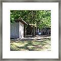 Country Living With Out House Framed Print