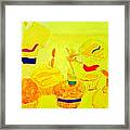 Yellow Cupcakes Framed Print