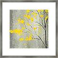 Yellow Foliage Impressionist Framed Print