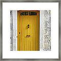 Yellow French Door Framed Print