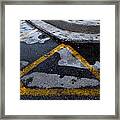 Yellow Lines 2 Framed Print