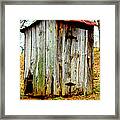 Yer Old Outhouse Framed Print