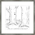 Yes, It Is Comforting To Have Roots Framed Print