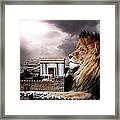 Yeshua In The Outer Court Framed Print