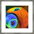 Yin Yang Candle Holder Abstract Framed Print