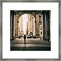 You Moved Like Winter Through The City: Framed Print
