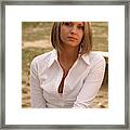Young Beautiful Woman Framed Print