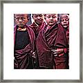 Young Monks Ii Framed Print