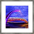 Yuanli Cable-stayed Suspension Bridge Framed Print