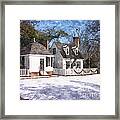 Yule Cottage Framed Print