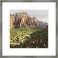 Zion Canyon Framed Print