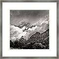 Zion National Park - Monochrome Framed Print