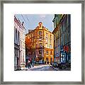 Zlatoustinskiy Alley. Framed Print