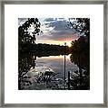 Sunset On Bayou Amy Framed Print