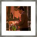 Uncorking The Wine Framed Print