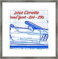 2010 Corvette Grand Sport - Z06 - Zr1 Blueprint #1 Framed Print