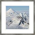 Aerial View Of Shishaldin Volcano #1 Framed Print