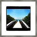 Boardwalk To The Beach #1 Framed Print