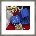 Close-up Of The Medal Of Honor Award #1 Framed Print