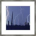 Cloud To Ground Lightning #1 Framed Print