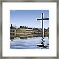 Cross In Water, Bewick, England #1 Framed Print