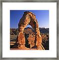 Delicate Arch In Arches National Park #1 Framed Print