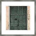 French Quarter Doors #1 Framed Print