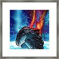 Meteor Approaching Earth, Artwork #1 Framed Print