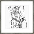 Minerva, Roman Goddess Of Medicine #1 Framed Print