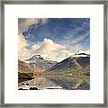 Mountains And Lake At Lake District #1 Framed Print