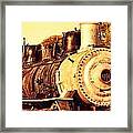 Old Steam Locomotive Engine 1258 . 7d10482 #1 Framed Print