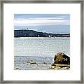 Pastel Coastal Scenery Framed Print