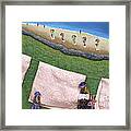 Pink Linen #1 Framed Print