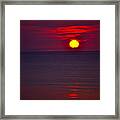 Red Sunset #1 Framed Print