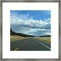 Road To Yellowstone Framed Print