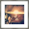 Sailing Sunset #1 Framed Print