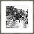 Scotland: Fishing, 1880 #1 Framed Print