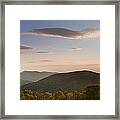 Sunrise Over Shenandoah National Park #1 Framed Print