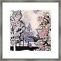 There Are No Strangers Under The Blossom Of Cherry Tree Framed Print