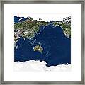 Whole Earth, Satellite Image #1 Framed Print