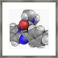 Zolpidem Drug Molecule #1 Framed Print