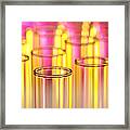 Laboratory Test Tubes In Science Research Lab Framed Print