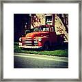 #1950s #chevy 3100 Truck Framed Print
